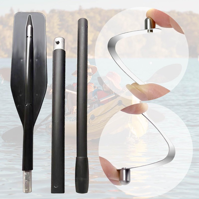 HZMM 8 Pcs Kayak Paddle Spring Snap Clips, Tent Pole
