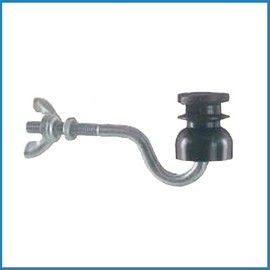 Insulator Slot Insulator with M6 Thread 6 mm Support Black (Pack of 25)