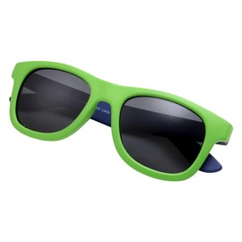 grinderPUNCH KIDS Children's Rubber Super Flexible Polarized Sunglasses (Age 0-3) Green