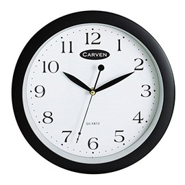 CARVEN 0283320 Wall Clock, Black 25CM