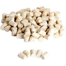 Pack of 100 Corks, Pointed Corks 22 mm x 17/14 mm Natural Cork for Test Tubes