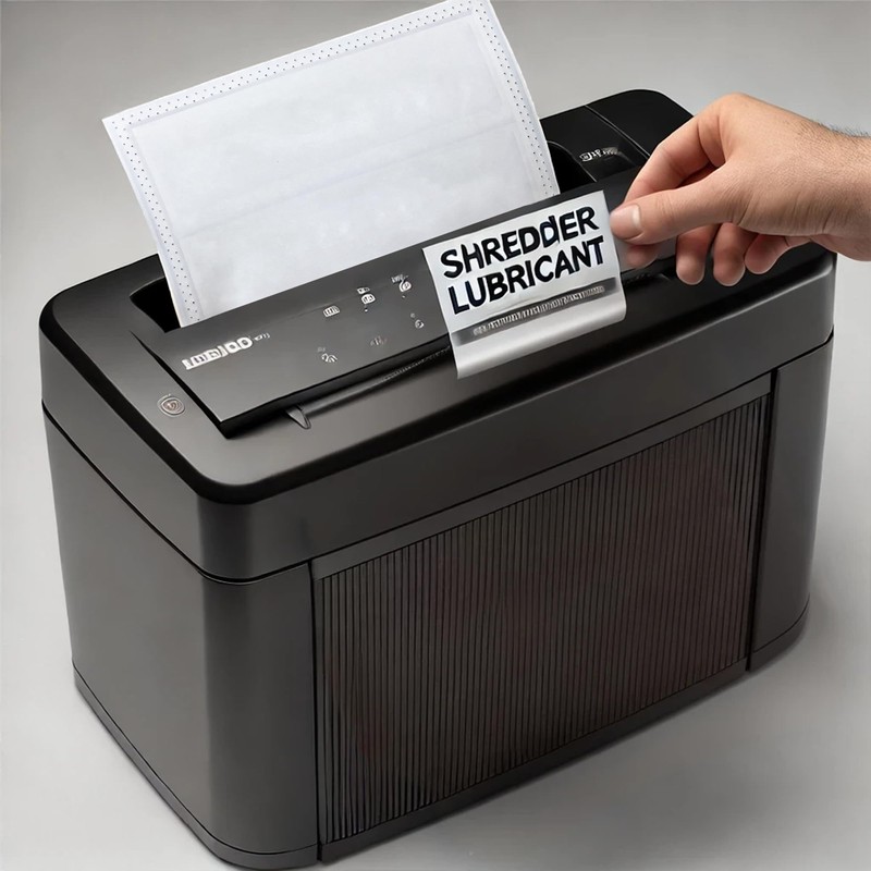 ASPAKELLE Paper Shredder Lubricant Sheets,24 Pack Paper Shredder Sharpening,8.5"x6"Sharpening &