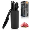 Knife Set,12-Piece Premium Kitchen Knife Set with Universal Knives Block,Anti-Rust
