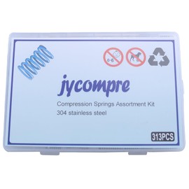 jycompre 313PCS Small Springs,24 Different Sizes Compression Springs Assortment Kit, Stainless Steel Springs for Repairs,DIY Project (24B)