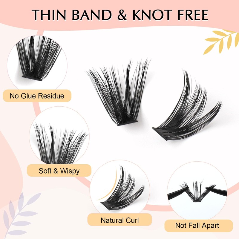 Parriparri Eyelash Extension with Bond and Remover 80D+100D Fluffy Individual