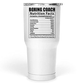 Lovesout Funny Boxing Coach Nutritional Facts Gifts Tumbler 30 Oz Christmas 2025 Gifts