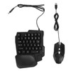 Denash Half Hand Gaming Keyboard and Combo, PUBG K13 Keyboard