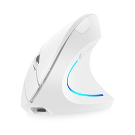 2.4G BT Dual-mode Wireless Vertical Mouse Rechargeable Mouse RGB streamer 3 levels adjustable movement speed