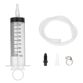 wdcfxy Brake Bleed Kit Fluid Bleeder Pressure Motorcycle Hydraulic Disc Clutches Oil Bleeding Extractor Reverse Bleeder Tool 100ml Syringe 50cm/19.69Inch Hose Universal Motorbike Scooter Maintenance