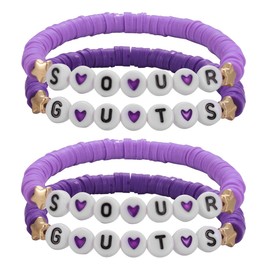 TUYRIEDSA 4Pcs Album Soft Pottery Bracelet Jewelry for Women, Outfit Merchandise Singer Fans Gifts