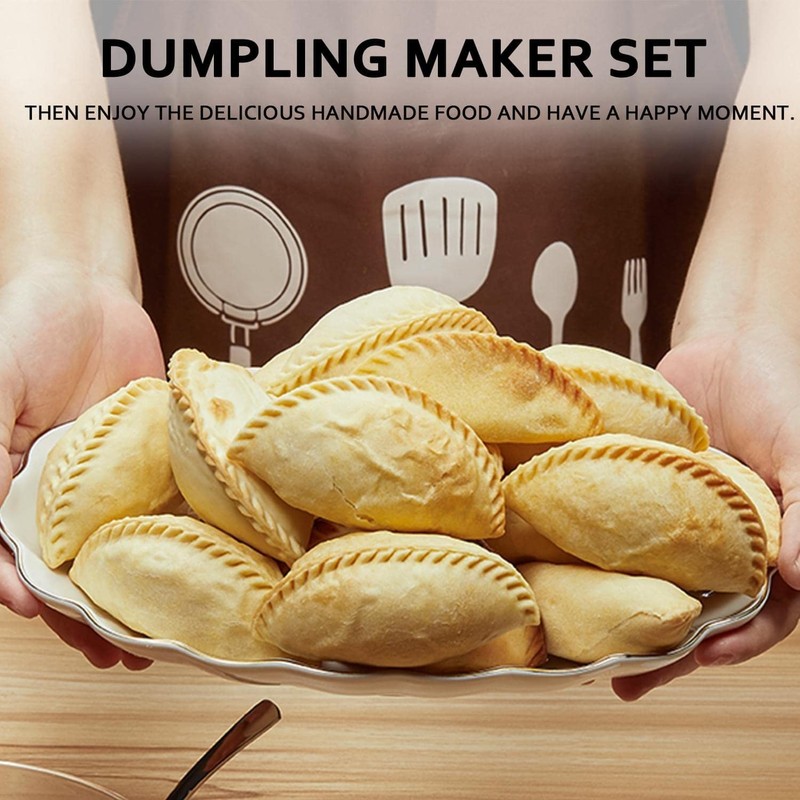 MUMSUNG Empanadas Press Maker Mold Set,4-inch Dumpling Maker With Dough