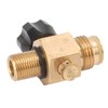 G1/2 14 CO2 Cylinder Refill Adapter Bottle Connector with Black
