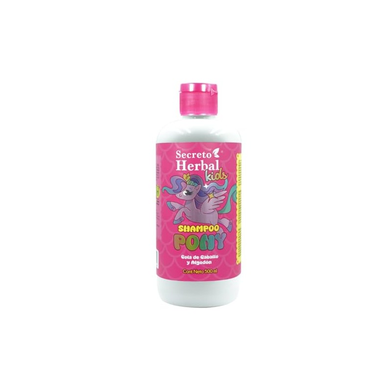 Shampoo Pony Secreto Herbal Línea Kids Cola de Caballo y