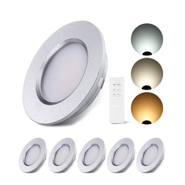 ALOVECO LED RV Ceiling Interior Lights, 12V LED Lights for RV 2700-6000K 12V Recessed Lights Remote Control Dimmable Waterproof Camper Interior Lighting for Boat Motorhome Yacht 6 Packs