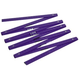 TOX Folding Ruler 2 m in Purple - Metre Stick with Print - Folding Ruler Made of Beech Wood with Angle Measuring Function and Coloured Decimal Numbers - Accuracy Class III - 9969007-1 Piece