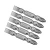 sourcing map 5 Pcs PH2/SL6 Magnetic Double Ended Screwdriver Bit,