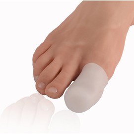 12 Pack Gel Toe Cap and Protector - Cushions and Protects- L Size Big Toe