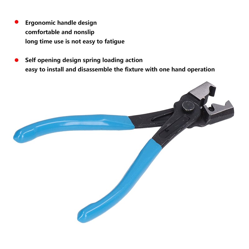 Leapiture Tube Bundle Pliers R Type Collar Pliers Blue Hose