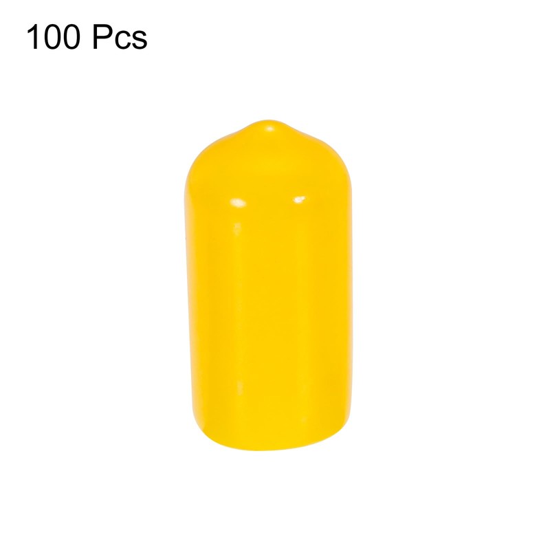 MECCANIXITY 100pcs 3/8 inch(10mm) Rubber End Caps Cover PVC Vinyl