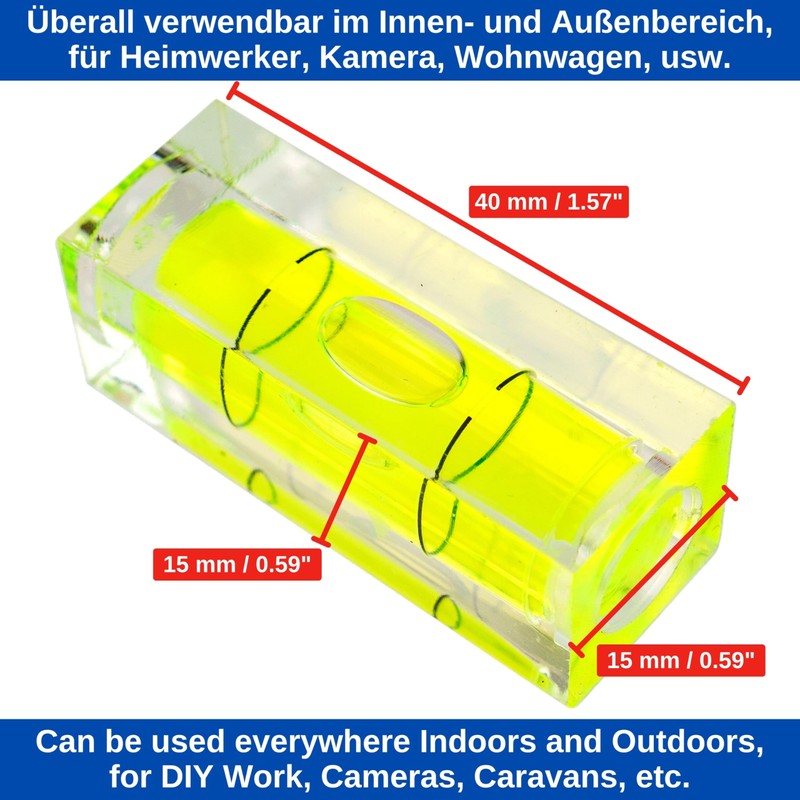 Rectangular Level Set, 5 Pieces, 40 x 15 x 15