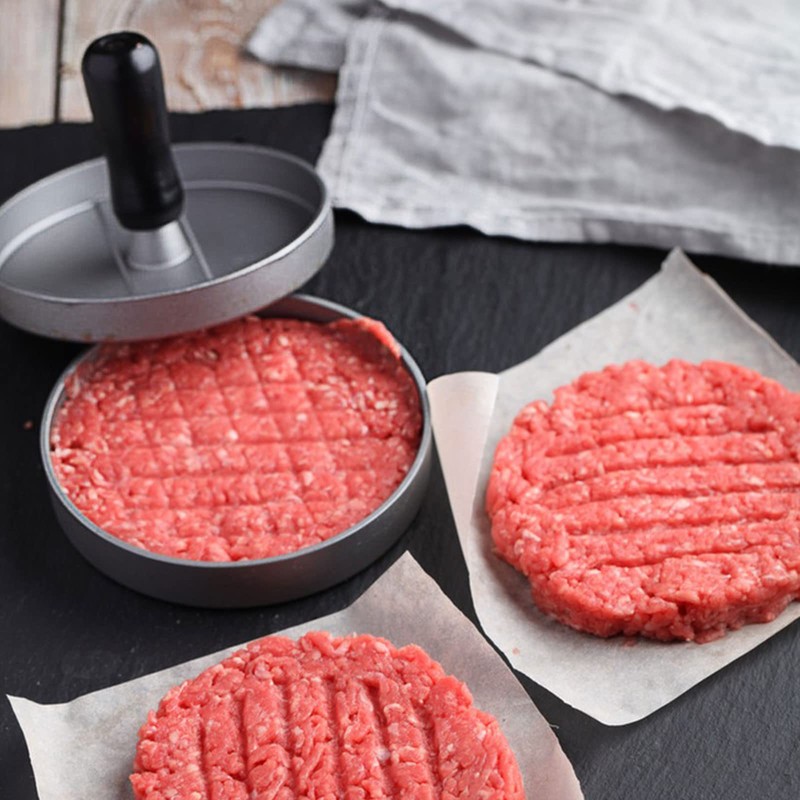 HEPAZ Burger Press with 100 Sheets of Baking Paper, Hamburger
