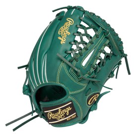 Rawlings Baseball Glove Soft JR. Childrens Junior HYPER TECH R9 SERIES GJ5R9N8L Dark Green [For All Around Use] Size L *For Right Throwing (Worn on Left Hand)