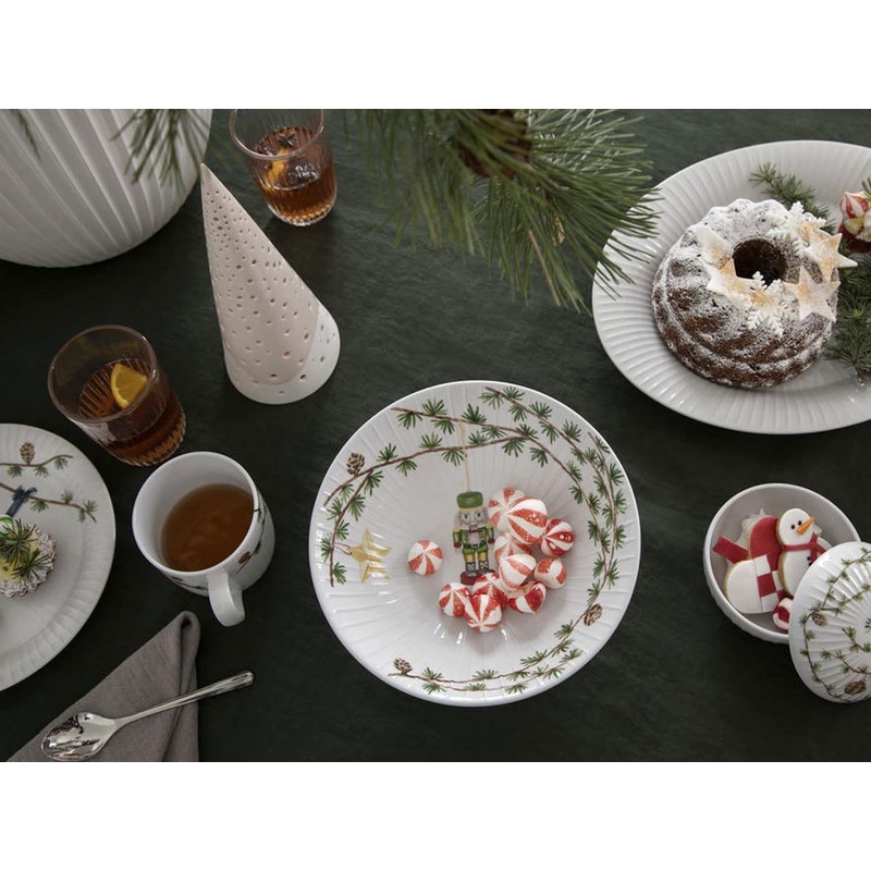 Kähler Bowl Diameter 12 cm Serving Hammershøi Christmas Handmade White