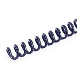Akiles Spiral Coil Binding Spines 6mm x 305mm (1/4 x 12-inch) 4:1 Pitch [pk of 100] Color: Navy Blue