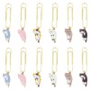MircTuDou 6 Different Zem Clips with Enamel Cat Pages Clips