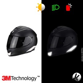 VFLUO - Stripes Reflective Stickers for Scorpion EXO 510 AIR Motorcycle Helmet - Approved for FR Dimensions - High Quality and Visibility - 3M™ Technology - Discreet and Design - Maximum Grip