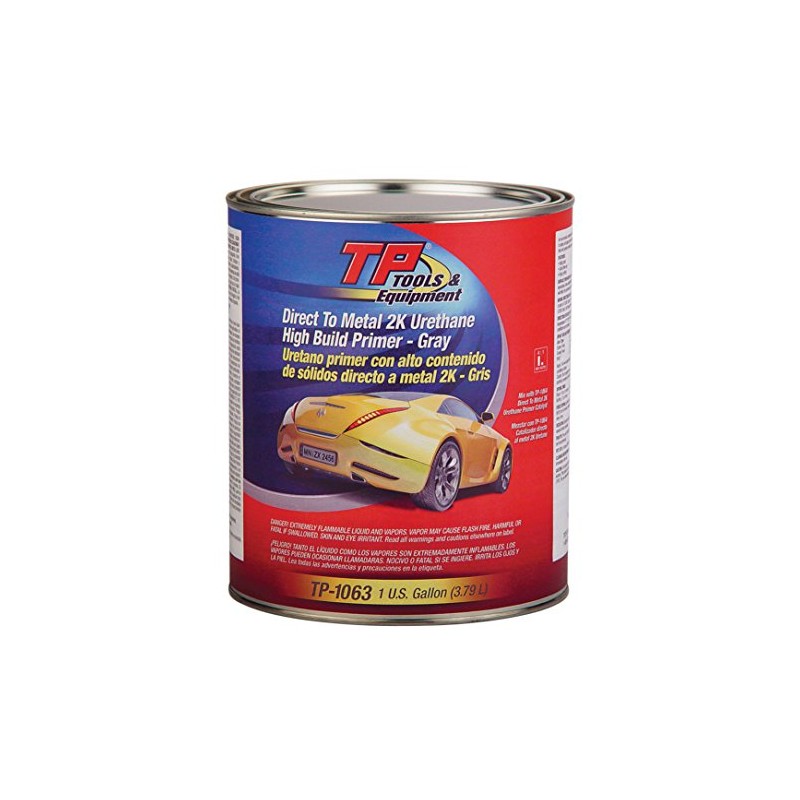 TP Tools 3-IN-1 Urethane Primer (2K) DTM (Direct-to-Metal) - Gray,