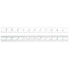 Starrett 1604R-12 Spring Tempered Steel Rule With Inch Graduations, 4R