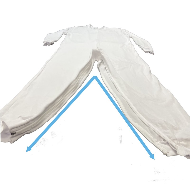 Winter Pyjamas 1 Zip Long Sleeve Breathable Size M