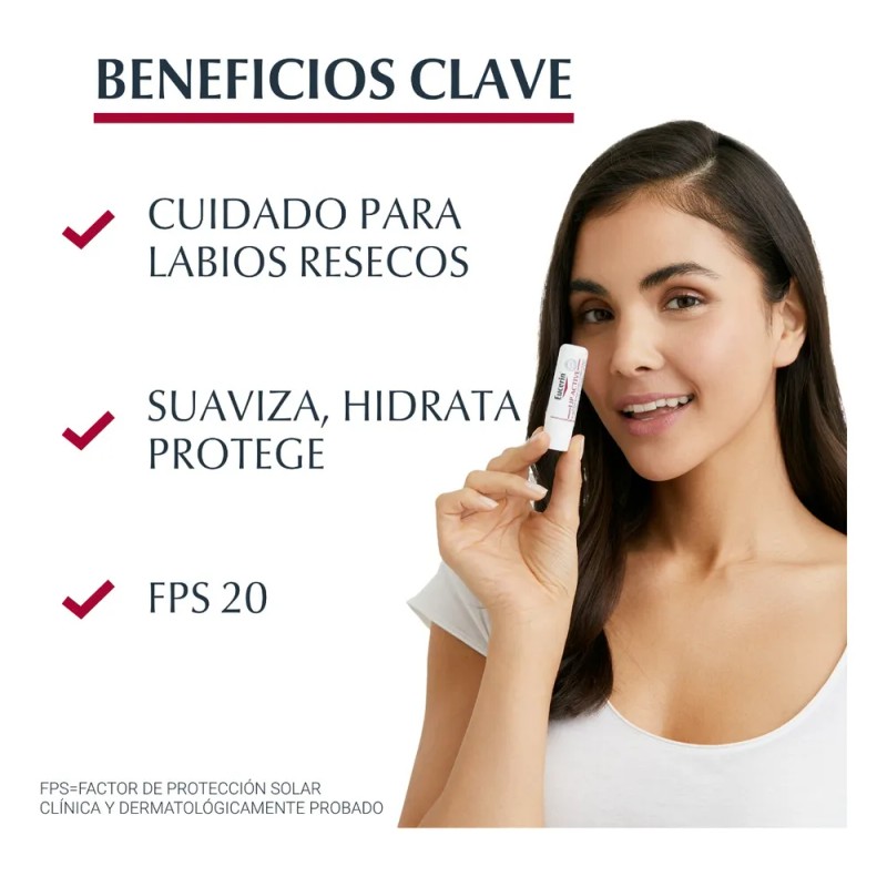 Labial Protector Eucerin Ph5 Piel Seca Y Sensible Fps20 4.8g