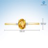 JEWELEXCESS Citrine November Birthstone Jewelry – 0.40 Carat Citrine 14K