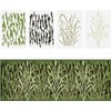 FINGERINSPIRE 4 Pcs Bark Camouflage Stencil 11.7x8.3 inch Camouflage Grass