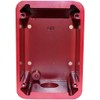 Wheelock MPS-WP Weatherproff Back Box with Gasket Assembly, Red, Designed for the MPS-100, MPS-200 and MPS-400 Manual Pull Stations, Cast Metal Material, Wall Mounting