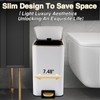 White Bathroom Accessories Set 8 Piece White and Gold Bathroom