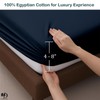 NON Sticky cotton Premium Fitted Cot Sheets, 4 Piece Egyptian