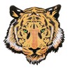 Namvo Tiger Head Embroidered Patch Large Tiger Patch Embroidered Iron-On