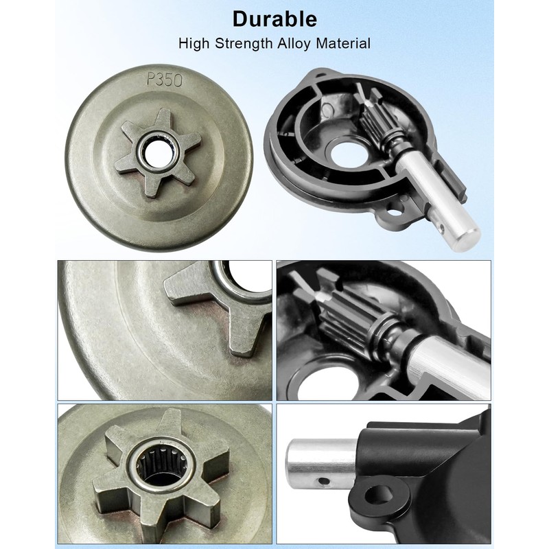 Qnbes 501628301 3/8 Inch 6T Spur Sprocket Clutch Drum Kit