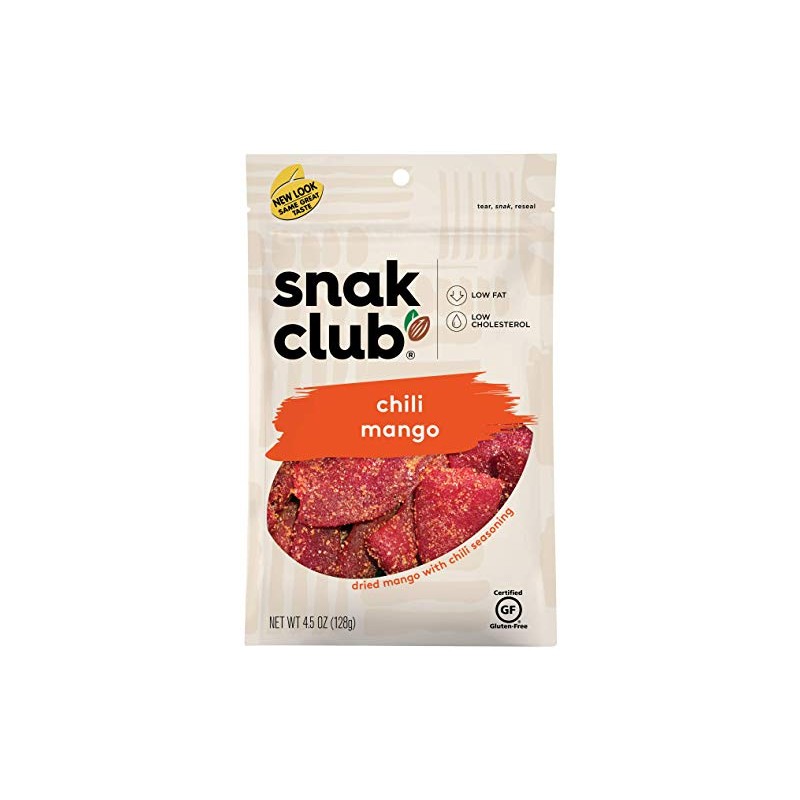 Snak Club Chili Mangos, 4.5 Ounce 6 Count (Pack of