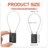 PATIKIL 3 Digit Cable Combination Lock, 2 Pcs Cable Lock