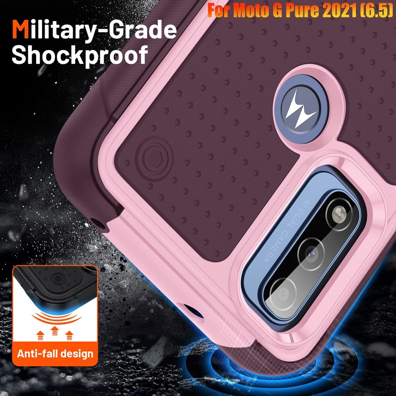 ymxdmd Heavy Duty Case for Moto G Pure 2022/Moto G