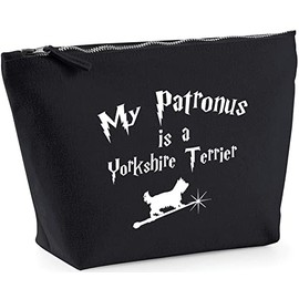Hippowarehouse My Patronus Is A Yorkshire Terrier printed make up cosmetic wash bag 18x19x9cm