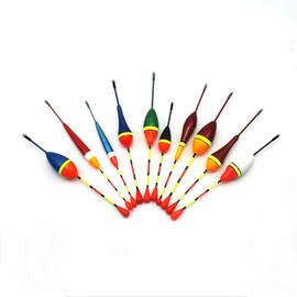 Pack of 10 Fishing Floats Set, Fishing Floats, Fishing Set, for Predatory and Coarse Fish, Suitable for River, Pond and Stream.