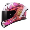 LS2, RAPID III POPPIES II Integral Motorcycle Helmet White Pink