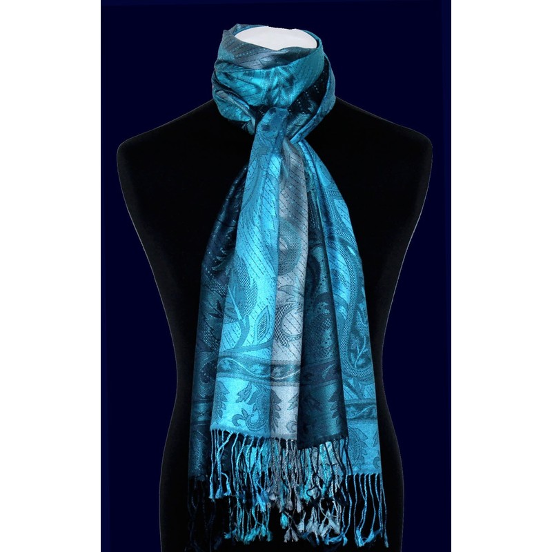 Lorenzo Cana Luxury Men's Scarf Scarf Jacquard Woven 100% Silk
