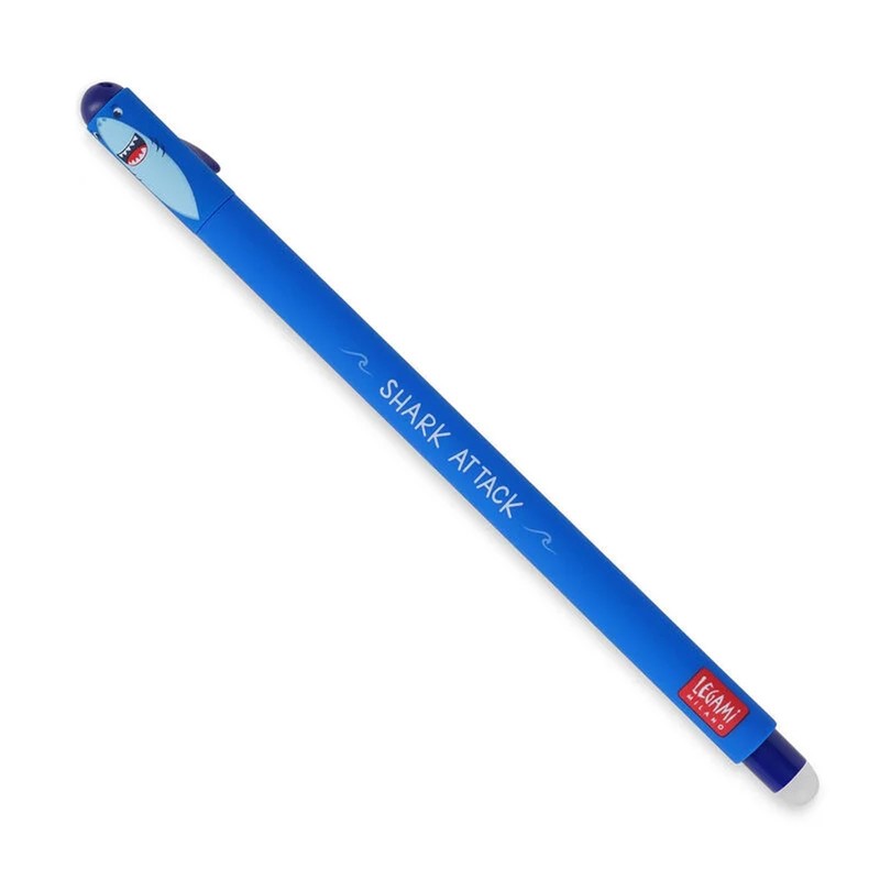 Shark Shark Erasable Gel Pen Blue Ink + Kit 3