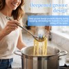 Spaghetti Spoon，Qiundar 2 Pcs Pasta Spoon Stainless Steel Function Head
